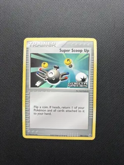 Pokemon Card EX Delta Species Reverse Holo Super Scoop Up 100/113 Stamped - Image 1