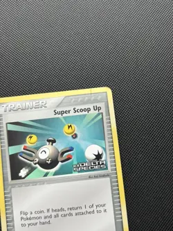 Pokemon Card EX Delta Species Reverse Holo Super Scoop Up 100/113 Stamped - Image 4
