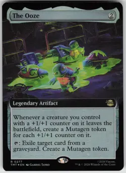 MTG The Ooze Extended Art Foil NM TMNT Magic 277 - Image 1