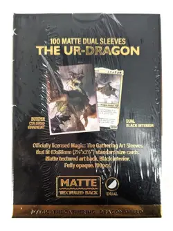 100x Dual Matte Art Sleeves - Dragon Shield Legendary Series: The Ur-Dragon MTG - Image 3