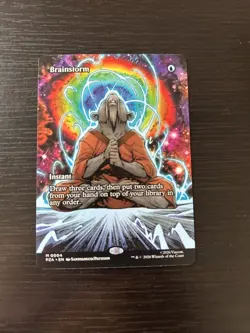 Brainstorm Borderless Teenage Mutant Ninja Turtles TMNT MTG Magic the Gathering - Image 1