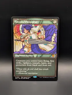 MTG - Akroma's Memorial - SHOWCASE - Legendary Artifact - FDN SPG #81 - Mythic - Image 1