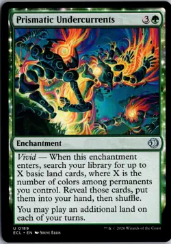 Prismatic Undercurrents U Lorwyn Eclipsed 189 NM Magic - Image 1