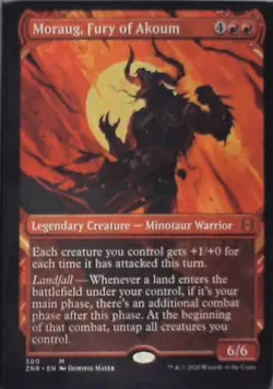 Moraug, Fury of Akoum (Showcase) - Zendikar Rising: #300, MTG Nm C252 - Image 1