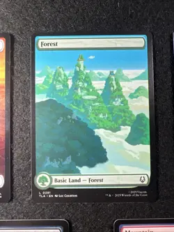 MTG Avatar The Last Airbender Full Art Basic Land Set of 5. #287-291. Non Foil - Image 3