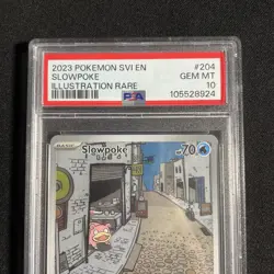 2023 POKEMON SVI EN-SCARLET & VIOLET ILLUSTRATION RARE #204 SLOWPOKE PSA 10 - Image 3
