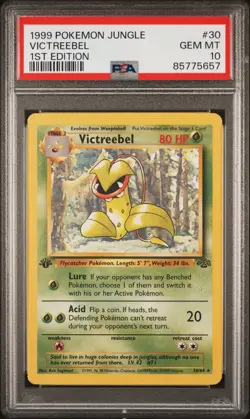 PSA 10 Victreebel 1st Edition Jungle 30/64 1st Edition Rare Pokemon Card - Image 1