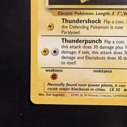 Pokemon Vintage Electabuzz 020/102 Base Set 1999 WotC Non-Holo Rare - Image 5