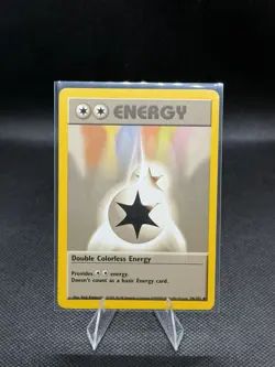 Pokemon TCG Base Set Double Colorless Energy #96/102 Unlimited Uncommon LP/MP - Image 1
