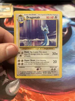 Pokemon TCG Dragonair Base Set Unlimited Rare - Image 1