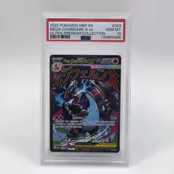2025 POKEMON MEP EN-ME BLACK STAR PROMO #023 MEGA CHARIZARD X ex UPC PSA 10 - Image 1
