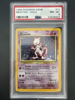 1999 Pokemon Game Mewtwo Holo Nm-Mt 8 - Image 1