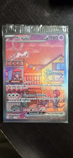 Mew ex SVP 053 Pokemon TCG Scarlet Violet 151 Black Star Promo Full Art SEALED - Image 1