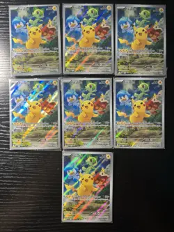 Pokemon SEALED Lot Of 7 Pikachu 027 Promo Full Art Holo SVP - Image 1
