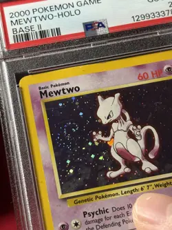 Mewtwo 10/130 - Holo - Base Set 2 - Pokemon - PSA 2 - SWIRL - (New Cert) - Image 2