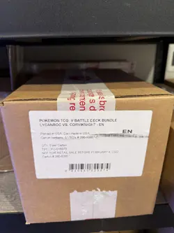 SEALED Case of 6 Pokemon V Battle Deck Bundle: Lycanroc vs Corviknight - Image 1