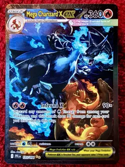 Pokemon Phantasmal Flames MEGA CHARIZARD X EX 125/094 Holo SIR *PACK FRESH* - Image 1