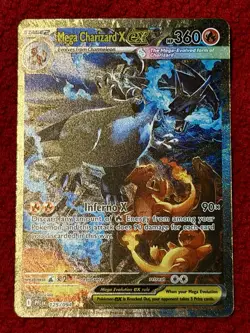 Pokemon Phantasmal Flames MEGA CHARIZARD X EX 125/094 Holo SIR *PACK FRESH* - Image 2