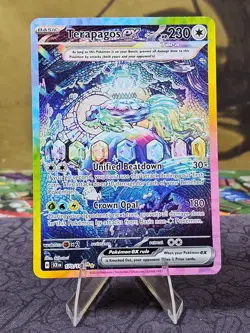 Pokemon Terapagos ex 170/142 Stellar Crown Special Illustration Rare Holo NM - Image 1