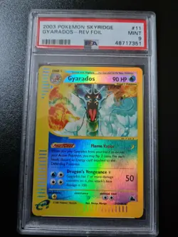 2003 Pokemon Skyridge #11 Gyarados Reverse Holo PSA 9 MINT *POP 49* - Image 1