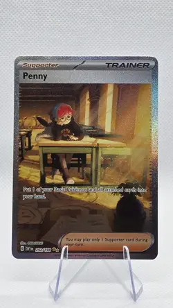 Pokemon TCG Penny Scarlet & Violet Full Art Trainer Holo 252/198 - Image 1