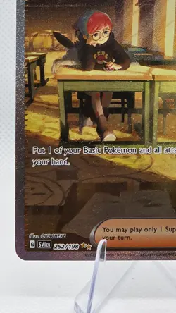 Pokemon TCG Penny Scarlet & Violet Full Art Trainer Holo 252/198 - Image 2