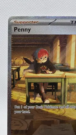 Pokemon TCG Penny Scarlet & Violet Full Art Trainer Holo 252/198 - Image 3