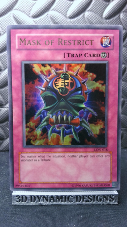| Yugioh Mask of Restrict LON-018 Ultra Rare Labyrinth Of Nightmare LP/MP 🔥 | - Image 1