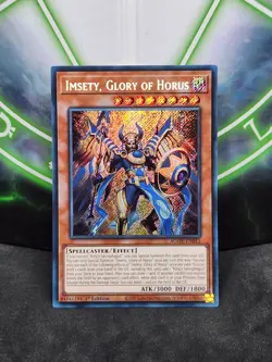 Yugioh Imsety, Glory of Horus AGOV-EN011 Secret Rare 1st Edition NM - Image 1