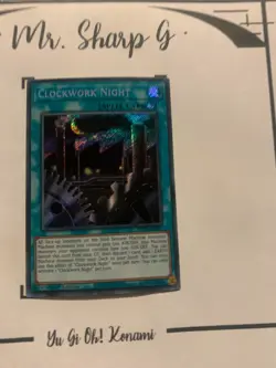 CLOCKWORK NIGHT - 1st EDITION BLCR-EN007 ENGLISH Yu-Gi-Oh! CARD SECRET RARE *PV - Image 2