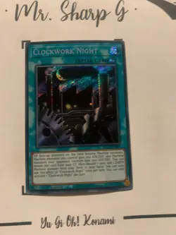 CLOCKWORK NIGHT - 1st EDITION BLCR-EN007 ENGLISH Yu-Gi-Oh! CARD SECRET RARE *PV - Image 3