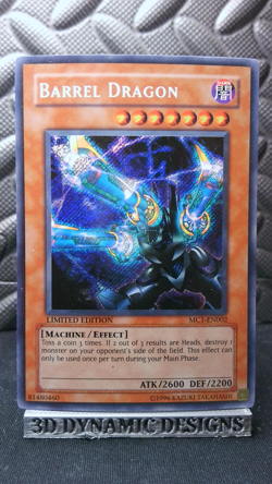 | Yugioh Barrel Dragon MC1-EN002 Secret Rare Master Collection Volume 1 LP 🔥 | - Image 1
