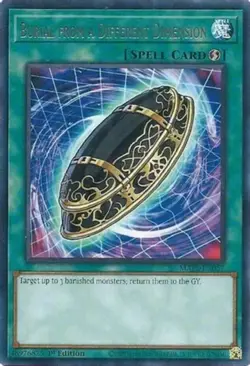 Yugioh! Burial from a Different Dimension - MAZE-EN057 - Rare - 1st Edition Near - Image 1