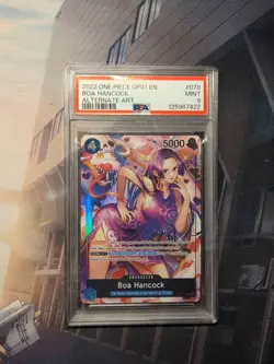 2022 Boa Hancock OP01-078 Alternate Art One Piece Romance Dawn PSA 9 - Image 1
