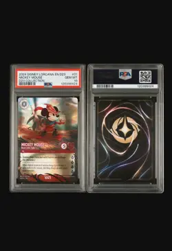 Disney Lorcana Mickey Mouse Brave Little Tailor Promo Holo PSA 10 1 - Image 1