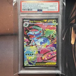 2025 POKEMON MEG EN-MEGA EVOLUTION 177 MEGA VENUSAUR EX SIR PSA 10 - Image 1