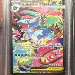 2025 POKEMON MEG EN-MEGA EVOLUTION 177 MEGA VENUSAUR EX SIR PSA 10 - Image 4