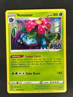 VENUSAUR 003/078 HOLO RARE POKEMON GO POKEMON HOLO NM - Image 1