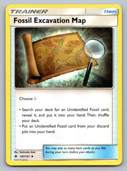 Pokemon TCG SM - Forbidden Light Fossil Excavation Map 107/131 - Image 1