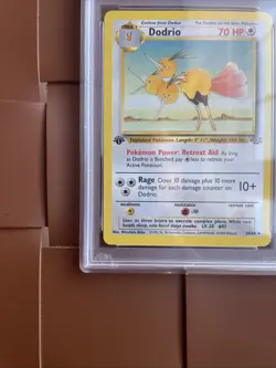 1999 Pokemon Jungle TCG Dodrio #34 1st Edition PSA 10 - Image 3