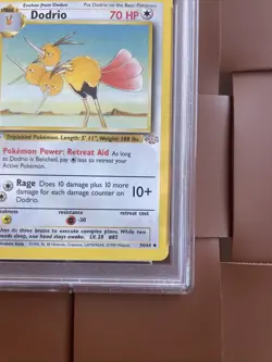 1999 Pokemon Jungle TCG Dodrio #34 1st Edition PSA 10 - Image 4
