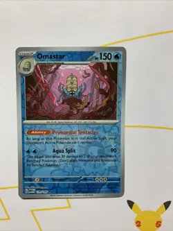 Omastar - 139/165 - Reverse Holo Rare - Scarlet and Violet 151 Pokemon TCG - Image 1