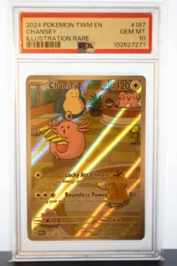 Chansey 187/167 Twighlight Masquerade Pokemon English PSA 10 - Image 1