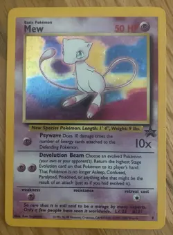 Pokemon Mew Wizards Black Star Promo Holo Lot Cards English 2000 - Image 1