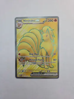 Pokemon TCG Card Ninetales ex 186/165 S&V 151 Ultra Rare Full Art - Image 1