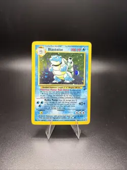 Pokemon TCG Blastoise Holo Rare Base Set 2 Vintage Card 2/102 - Image 1
