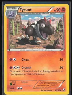 Tyrunt Normal 61/111 Pokemon XY - Furious Fists LP Pokemon Card - Image 1