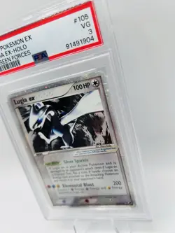 PSA 3 Lugia EX Holo 105/115 Unseen Forces Pokemon Card. - Image 3