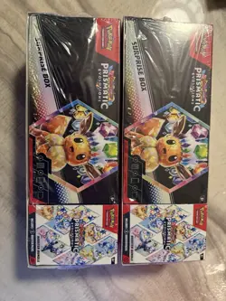 Pokemon Prismatic Evolutions Surprise Box Booster Bundle 2 Boxes—Promo Card - Image 1