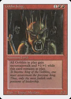 MTG - Goblin King - Revised Edition - X1 - (MP) - - Image 1